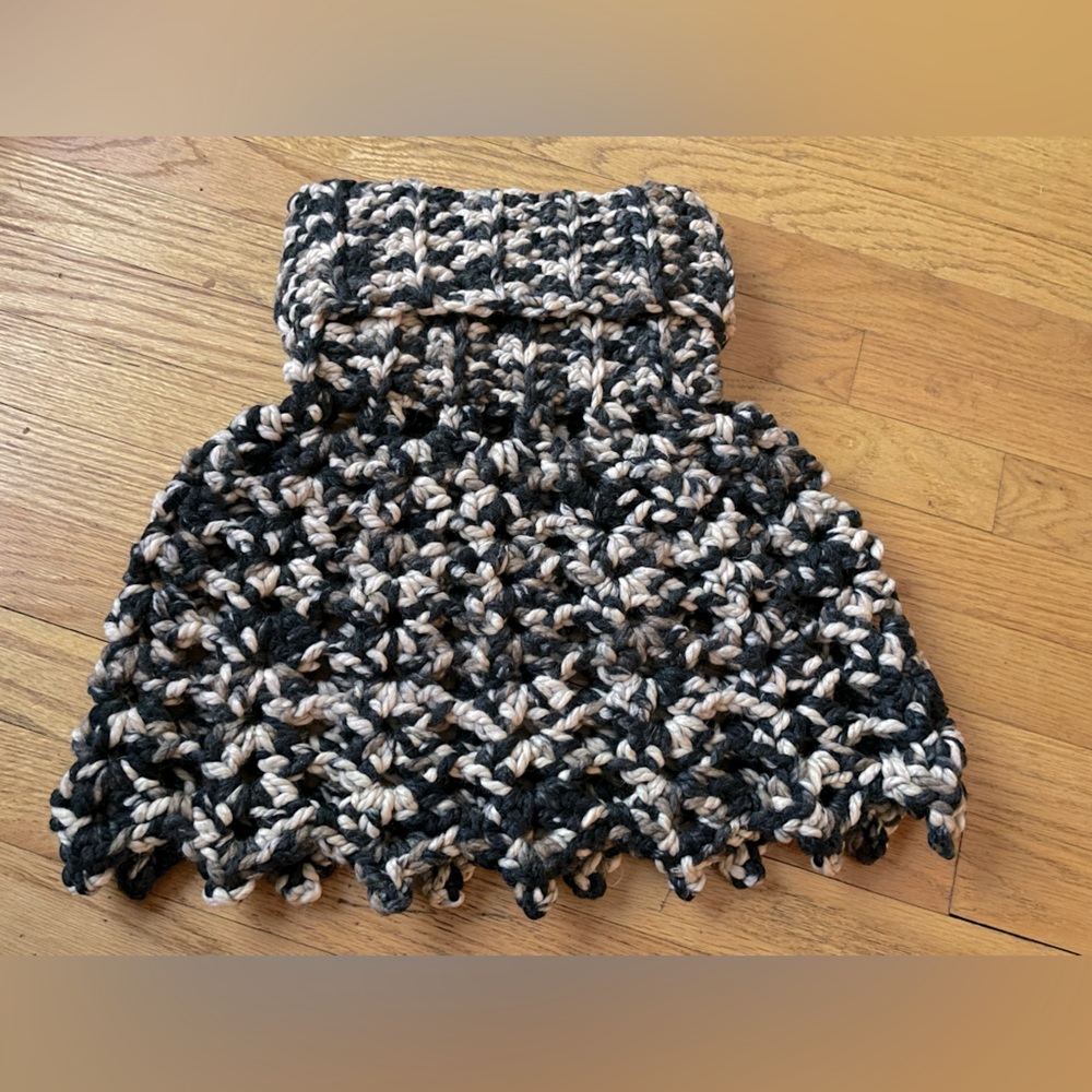 Knit Turtleneck Caplet - Handmade